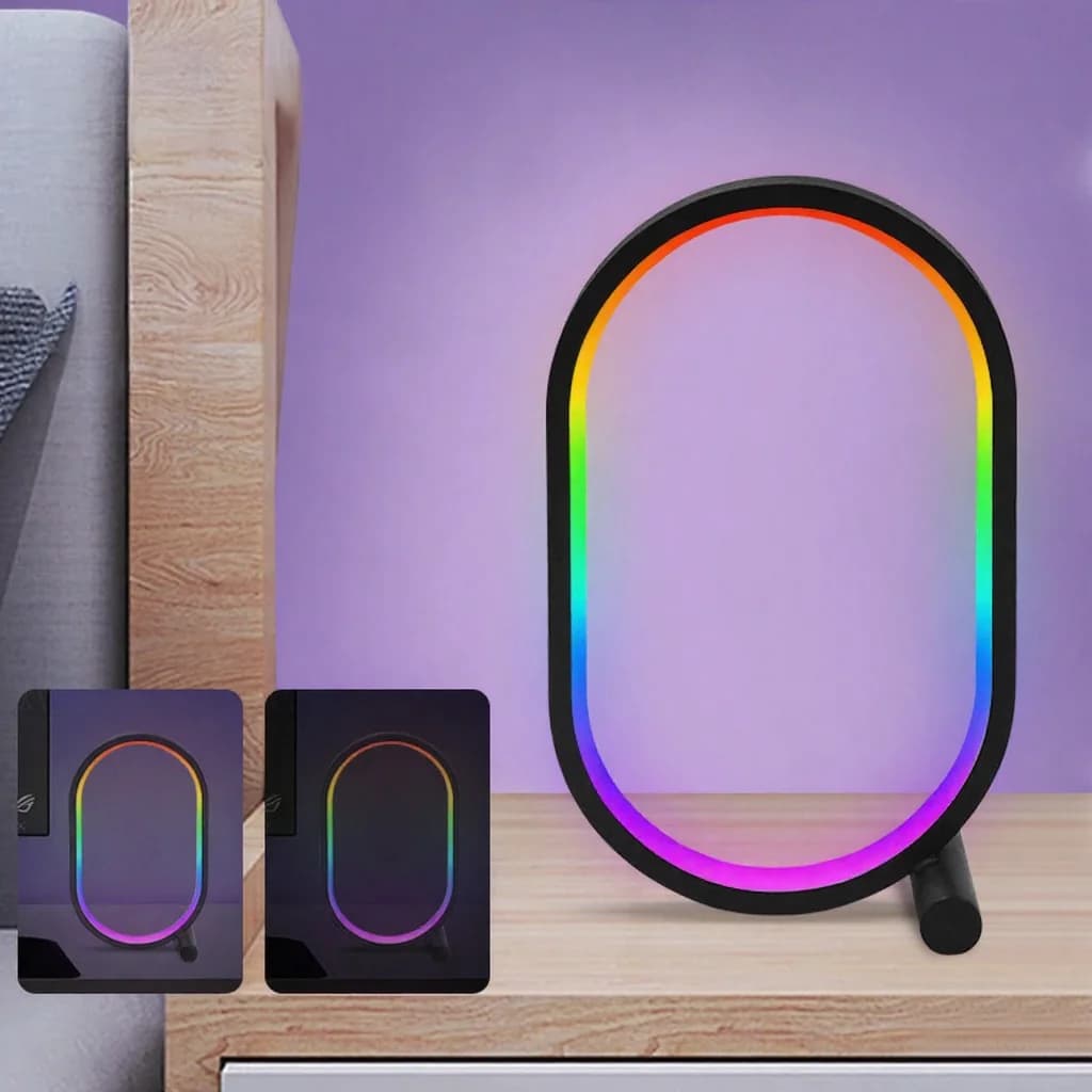 Lampă de birou RGB cu sincronizare muzicală, control aplicație și lumini reactive la sunet