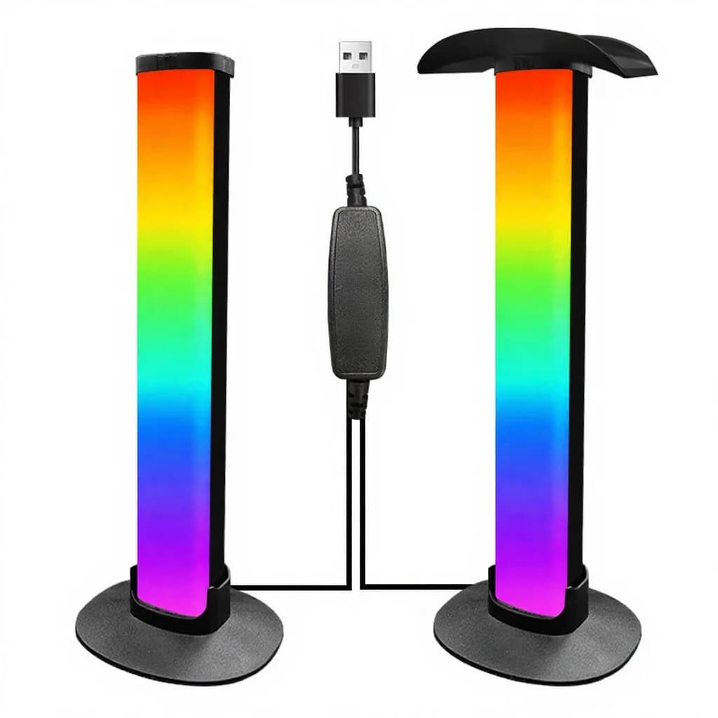 Lampă de atmosferă RGB pentru gaming cu suport căști și sincronizare sunet