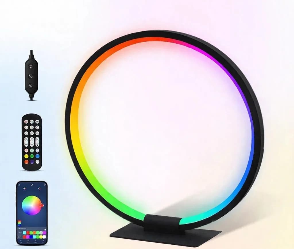 Veioză de atmosferă LED RGB cu sincronizare muzicală