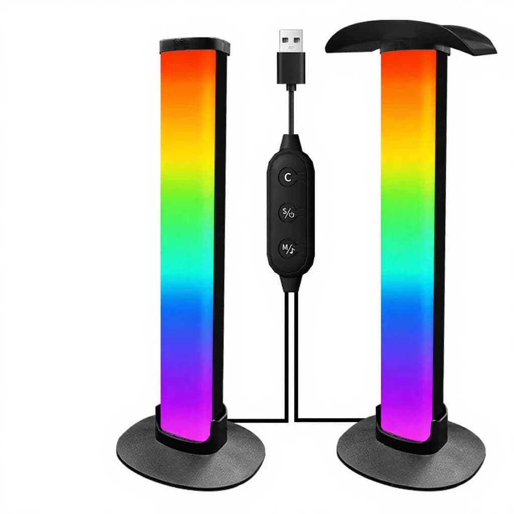 Lampă de atmosferă RGB pentru gaming cu suport căști și sincronizare sunet