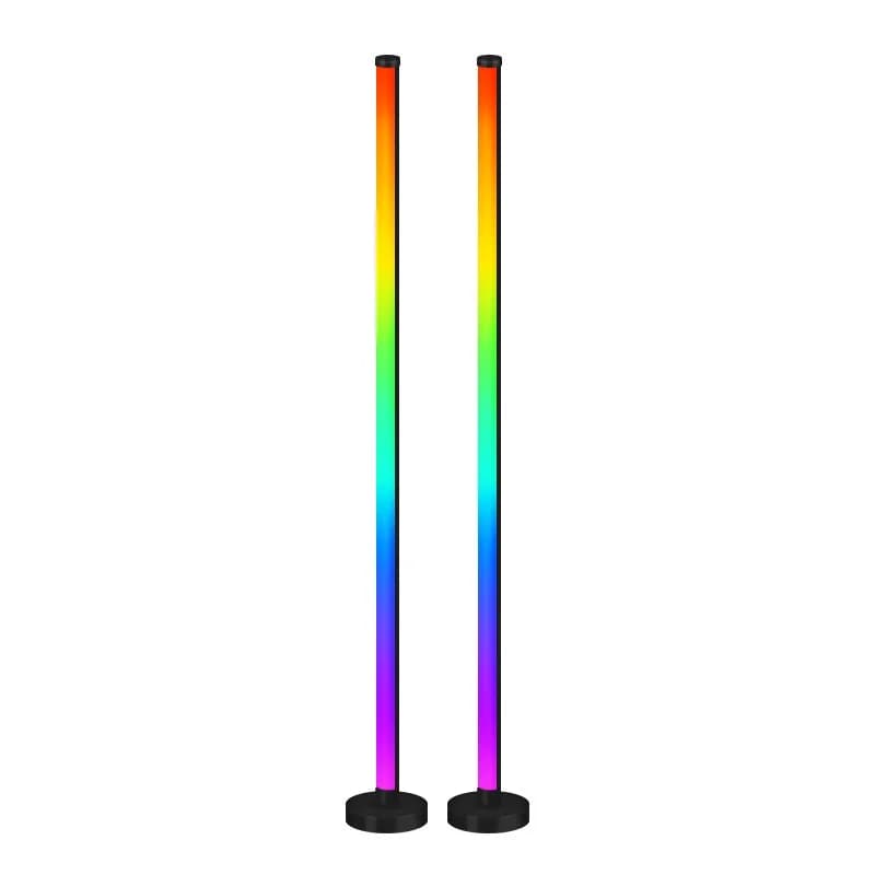 Lampă de podea RGB cu sincronizare muzicală, control prin aplicație și telecomandă