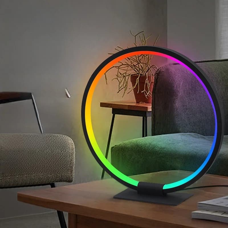 Veioză de atmosferă LED RGB cu sincronizare muzicală