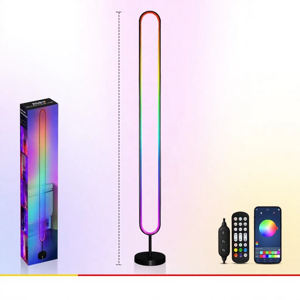 Lumină de atmosferă RGB LED activată sonor cu control prin aplicație