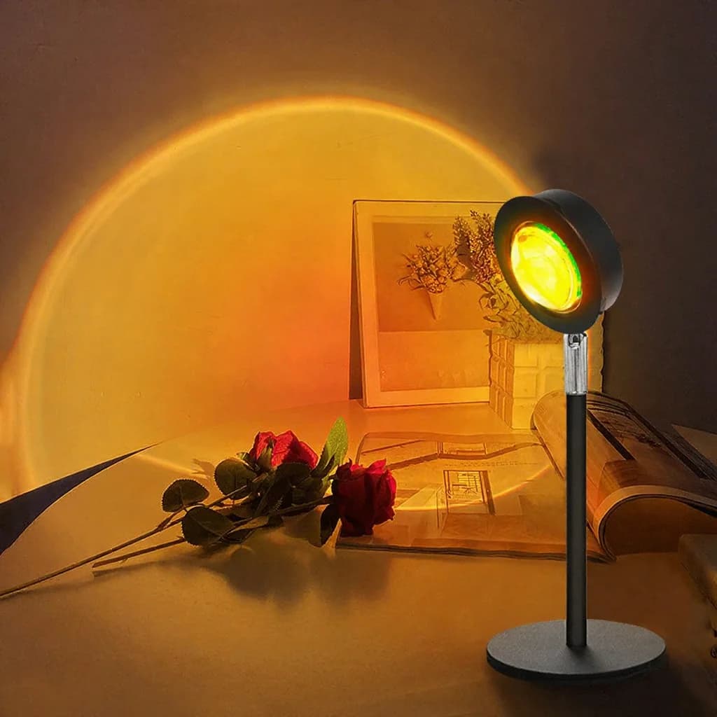 Lampă de proiecție USB Sunset RGB pentru decor birou