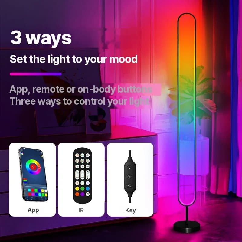 Lumină de atmosferă RGB LED activată sonor cu control prin aplicație