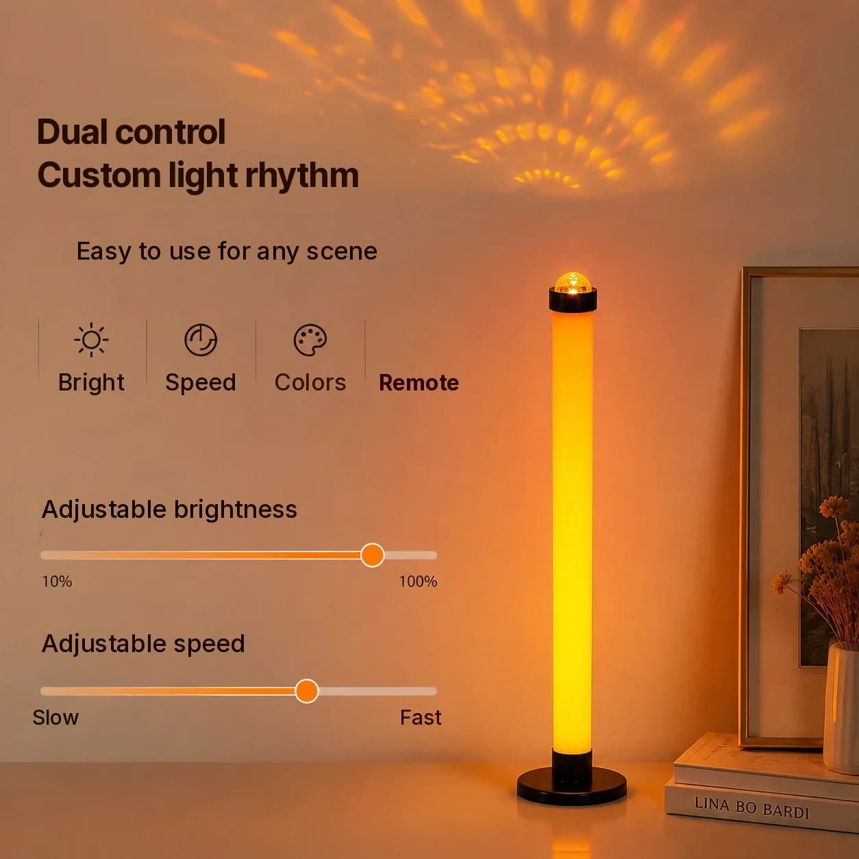 Lampă de atmosferă RGB cu sincronizare muzicală și telecomandă