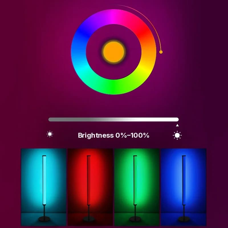 Lampă de atmosferă LED RGB pentru birou cu sincronizare muzicală și control prin aplicație