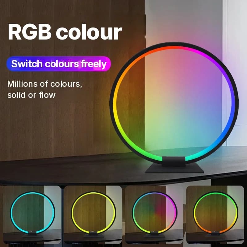Veioză de atmosferă LED RGB cu sincronizare muzicală