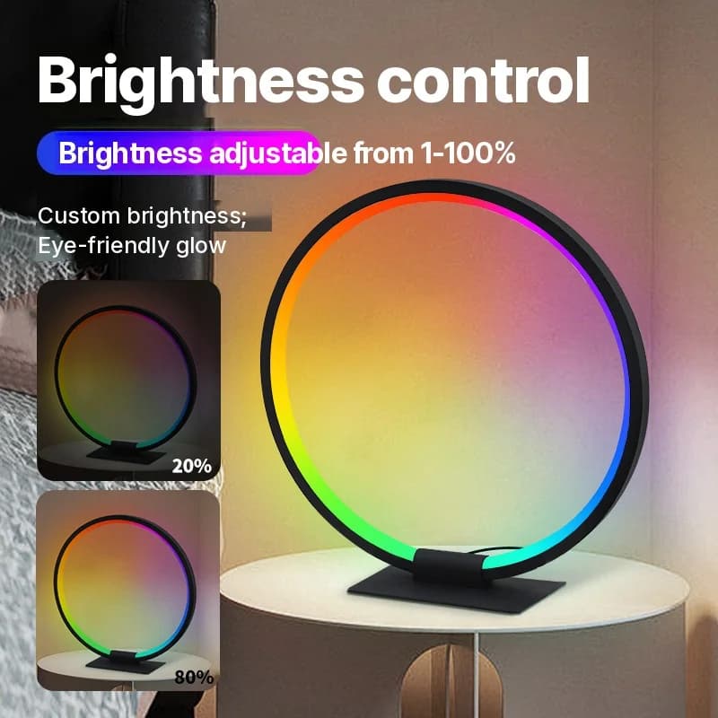 Veioză de atmosferă LED RGB cu sincronizare muzicală