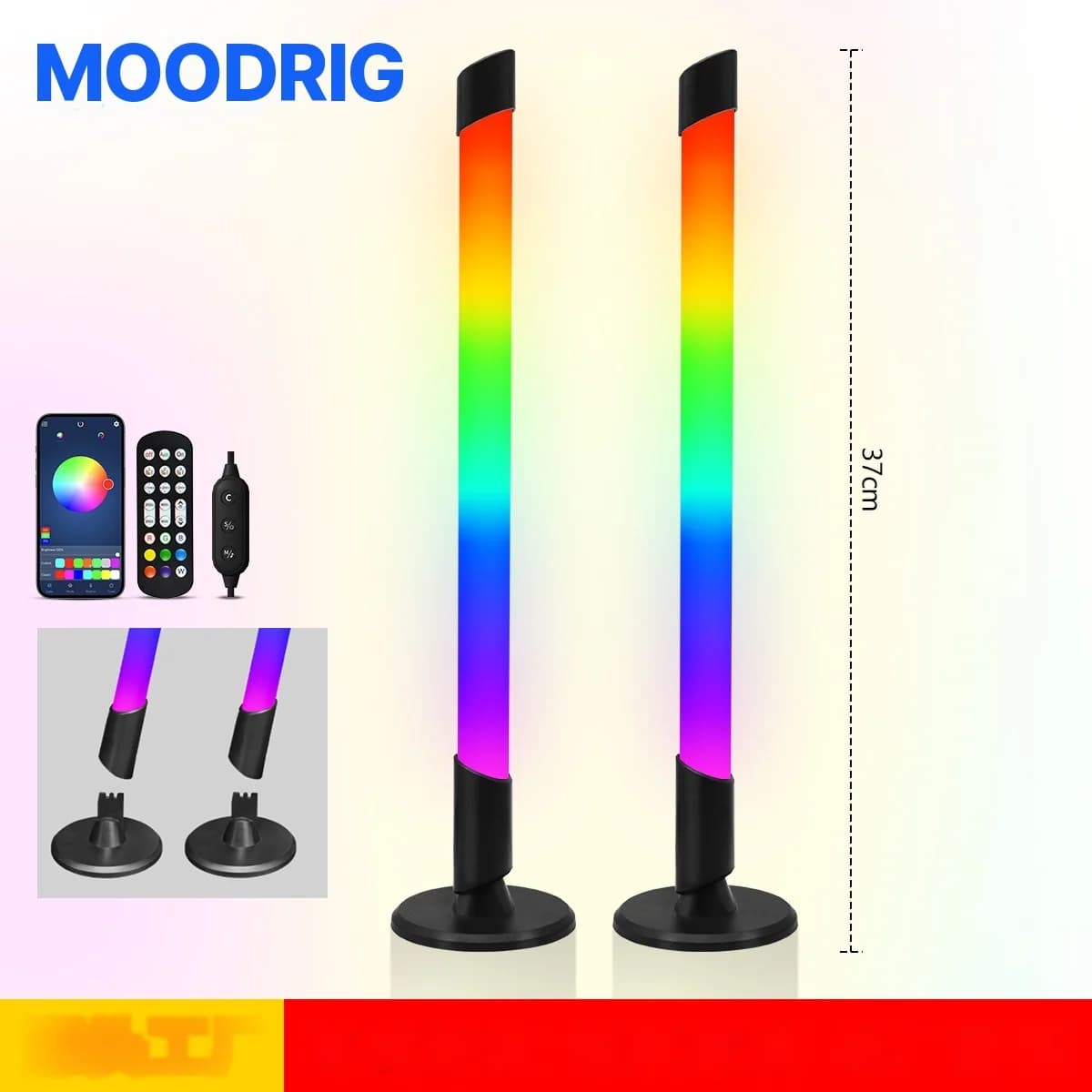 Lumină de atmosferă RGB USB cu sincronizare muzicală pentru gaming