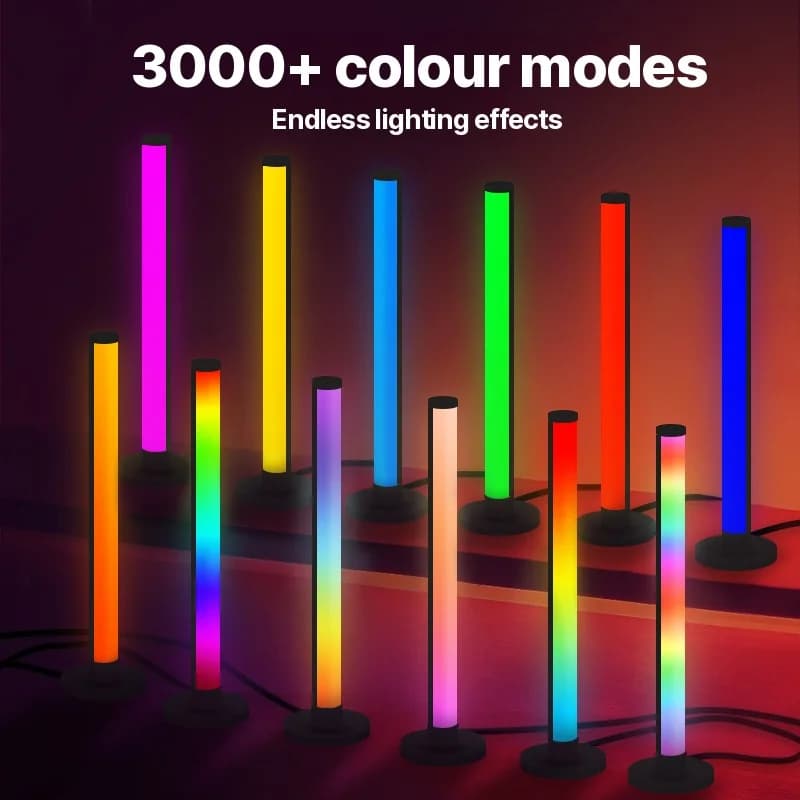 Lampă de birou LED RGB cu reacție la sunet și control prin aplicație